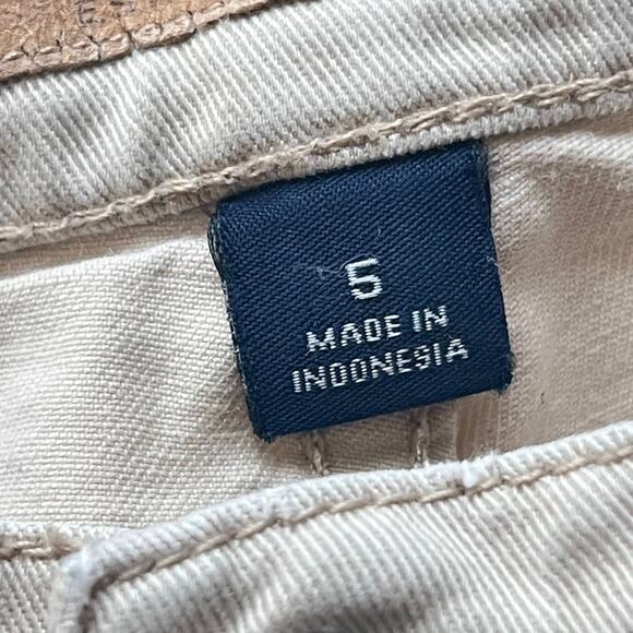 Tommy Jeans Junior's 5 Beige Bootcut Khakis Pants Low Rise Stretch Y2K Style - Picture 12 of 13